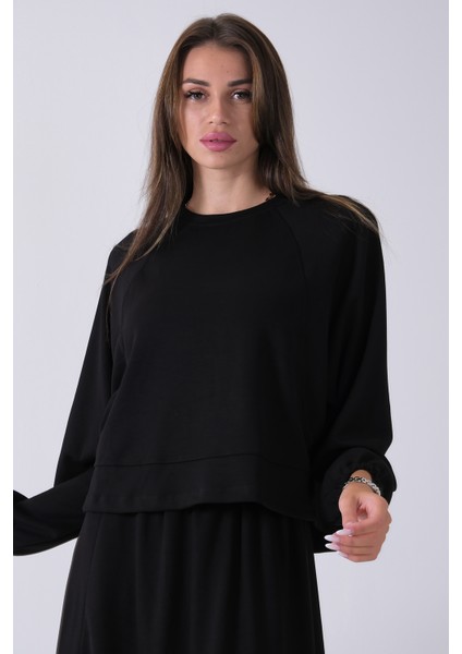 Siyah Önü Yarasakol Etekli Takım 31040702.01