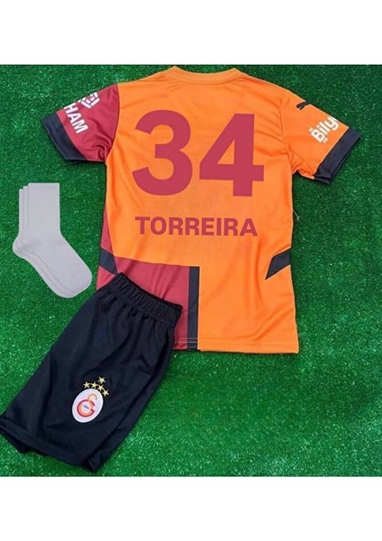 5-Yıldızlı Galatâsarây./ Lucas Torreira ./ 2024/25 Iç Saha Yeni Sezon Çocuk Forması 5li Set