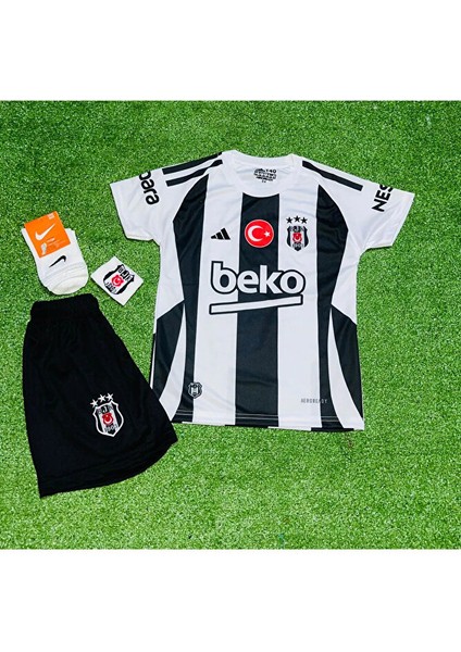 Bêşîktâş-Isimsiz New Sezon 25/26 Parçalı Çoçuk Forması Şort Çorap Bileklik Hediyeli