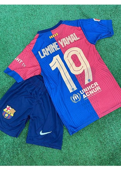 Barcelona.lamine.yamal Iç Saha 2025.BORDO Çocuk Forması Forması Şort Çorap Bileklik Hediyeli fiyatları