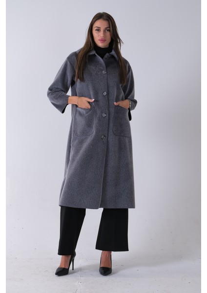 Gri Bebe Yaka Çift Cepli Kaban 31050686.06 fiyatları