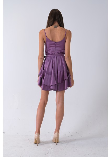 Lavanta Ip Askılı Bel Kemer Bağlamalı Mini Boy Abiye 0802004.333 indirimleri