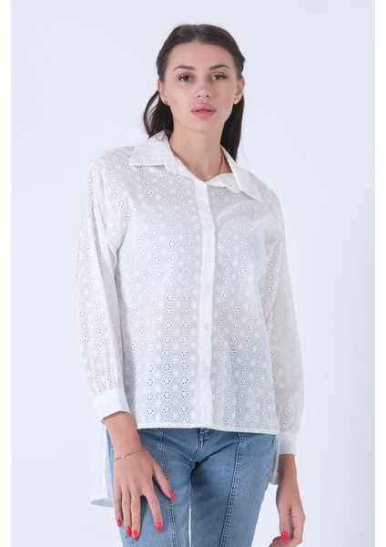 Beyaz Brode Detaylı Bluz 3972891.15 fiyatları