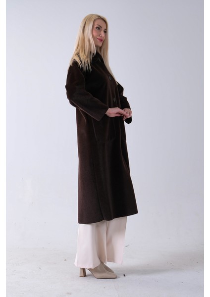 Kahve Bebe Yaka Çift Cepli Kaban 31050686.05 modelleri