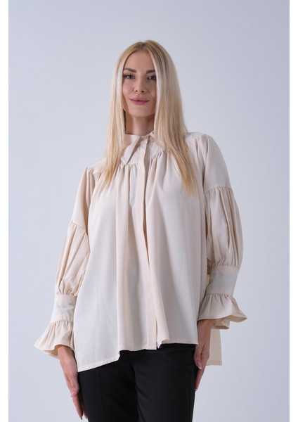Taş Göğüs ve Manşeti Büzgü Detaylı Bluz 3972060.50 fiyatları