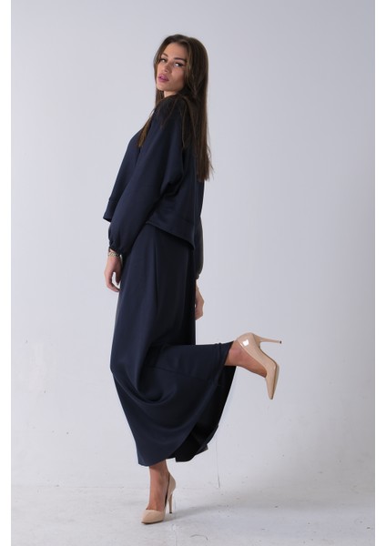 Lacivert Önü Yarasakol Etekli Takım 31040702.02 fırsatları