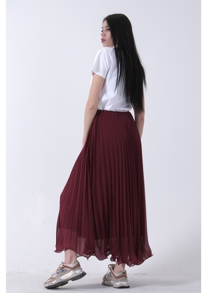 Bordo Astarlı Piliseli Etek 4594046.04 fiyatları