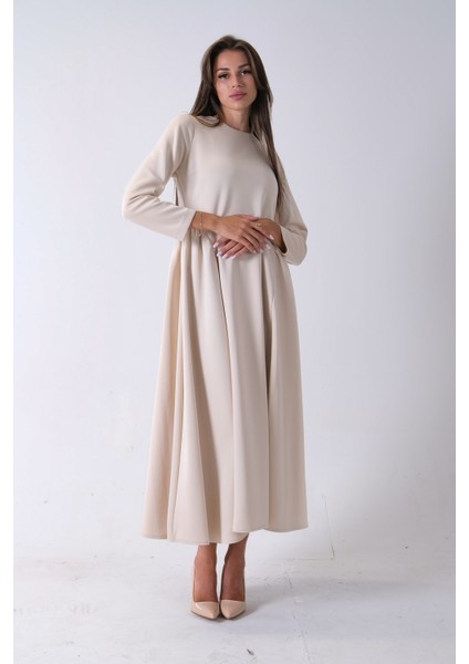 Taş Bisiklet Yaka Scuba Tesettür Elbise 4593445.50 fiyatları