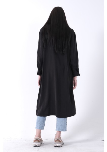 Siyah Çift Cep Detaylı Fermuar Kapamalı Kapüşonlu Kap 44510684.01 indirimleri