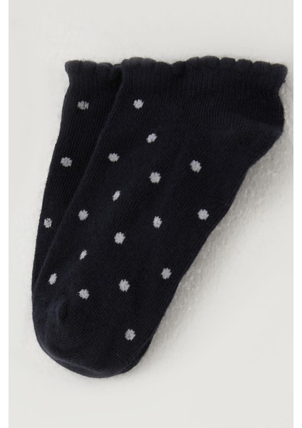 Kız Çocuk Patik Çorap Puantiye Desenli 1-12 Yaş, Lacivert modelleri