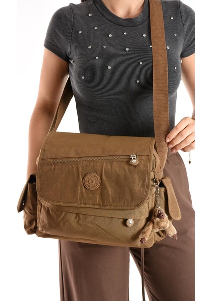 Lüks Figürlü Gösterişli Bol Bölmeli Çapraz Çanta