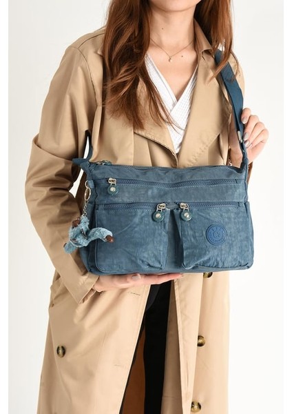 Lüks Figürlü Gösterişli Bol Bölmeli Çapraz Çanta