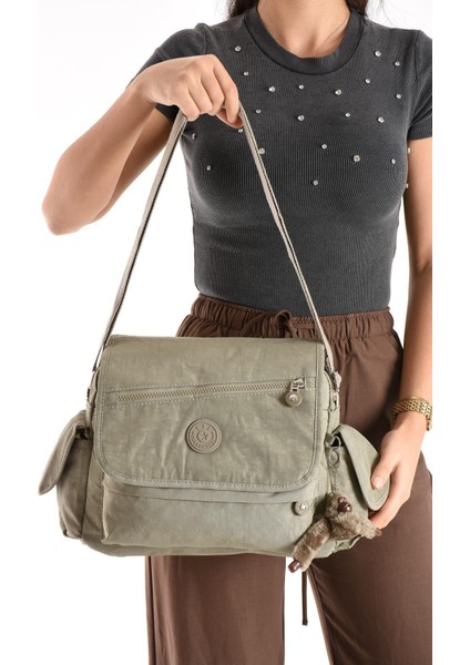 Lüks Figürlü Gösterişli Bol Bölmeli Çapraz Çanta