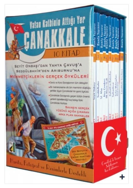 Vatan Kalbinin Attığı Yer Çanakkale (10 Kitap Takım