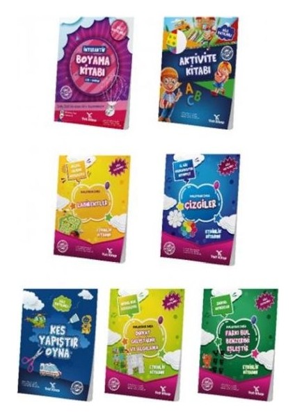 Okul Öncesi Seti 4-6 Yaş (7 Kitap)
