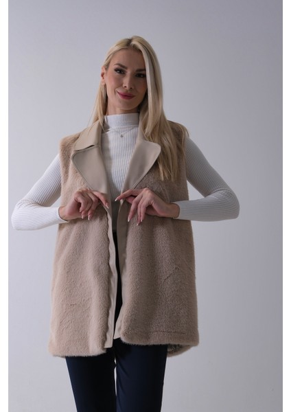 Taş Deri Yakalı Yandan Cepli Yelek 4579030.50