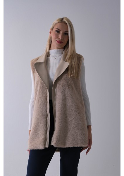 Taş Deri Yakalı Yandan Cepli Yelek 4579030.50 fiyatları