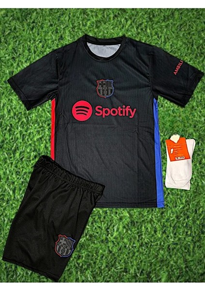 Fc/ Barcelona #6 Gavi 2024/25 Deplasman Çocuk Forması 4 Lü Set (Black) fiyatları