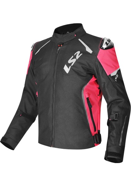 Zoom 4 Mevsim Kadınmotosiklet Montu Siyah-Fuşya