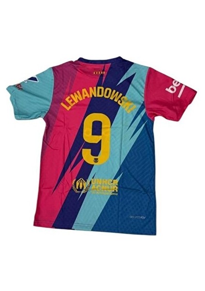 Barcelona Robert Lewandowski Yetişkin Futbol Forması