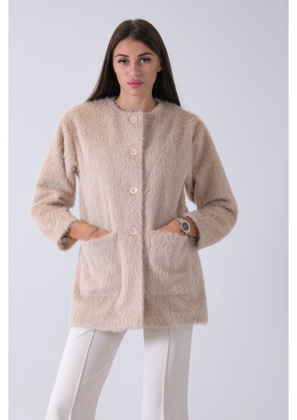 Taş Önü 4 Düğme Kapamalı Çift Cepli Kuşaklı Kap 940140187.50