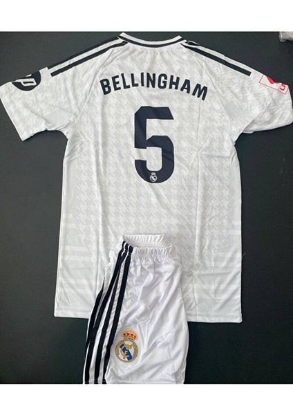 Real Madrid Jude Bellingham Çocuk Forması 3lü Set Beyaz