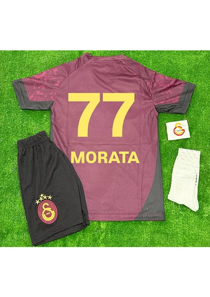 5-Yıldız Galatâsarây. /#77 Alvaro/morata 2026 Deplasman Çocuk Forma 5-Yıldız 4 Lü Set