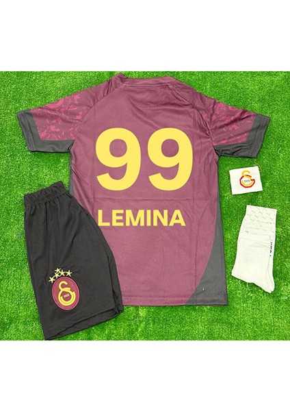 5-Yıldız Galatâsarây. /#99 Mario/lemina 2026 Deplasman Çocuk Forma 5-Yıldız 4 Lü Set