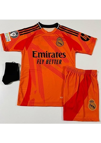 Real Madrid 2024/25 Yeni Sezon Deplasman Çocuk Forması 4'lü Set