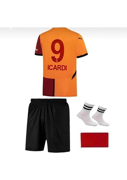 Galatâsarây./mauro.îcârd'î ./ 2024/25 Iç Saha Yeni Sezon Çocuk Forması 4'lü Set 5-Yıldız modelleri