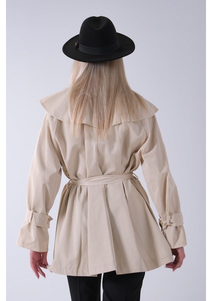 Taş Yandan Cepli Omuz Apolet Detaylı Trenç 422234.50