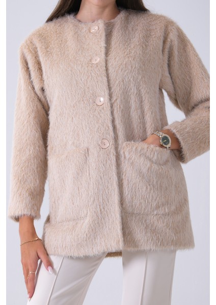 Taş Önü 4 Düğme Kapamalı Çift Cepli Kuşaklı Kap 940140187.50