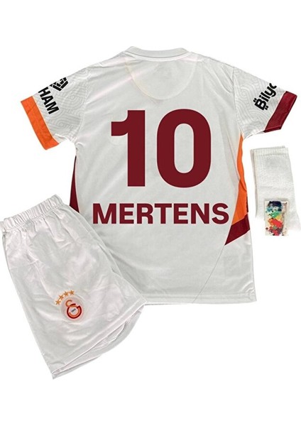 2024/25 Galatâsarây. /#10/.dries/mertens Deplasman Çocuk Forma 5-Yıldız 4 Lü Set Beyaz
