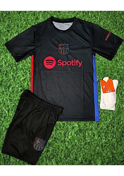 Fc/ Barcelona #11 Raphinha 2024/25 Deplasman Çocuk Forması 4 Lü Set (Black) fiyatları
