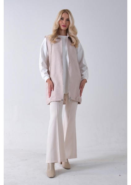 Taş Tunik Kolu Çiçek Desenli Yelekli 2'li Takım 940120274.50