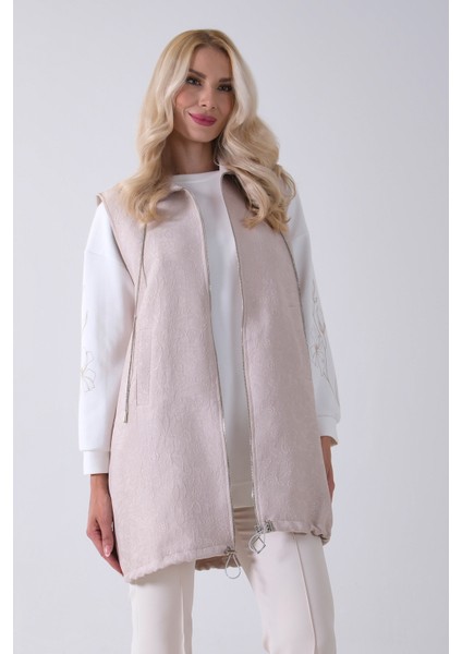 Taş Tunik Kolu Çiçek Desenli Yelekli 2'li Takım 940120274.50 fiyatları