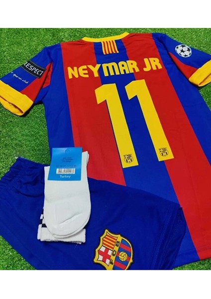#11 Neymar Barcelona 2011 Şampiyonlar Ligi Finali Çocuk Nostalji Forması 4 Lü Set fiyatları