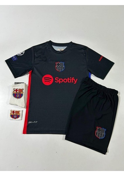 2024-25 B.a.r.c.e.l.o.n.a #19 Lamine Yamal Deplasman Çocuk Forması (Black Armalı) fiyatları