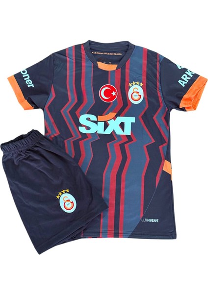 #9/mauro.îcârd'î. Galatâsarây./ 2024/25 Alternatif Siyah Yeni Sezon Çocuk Forması 4'lü Set 5-Yıldız fiyatları