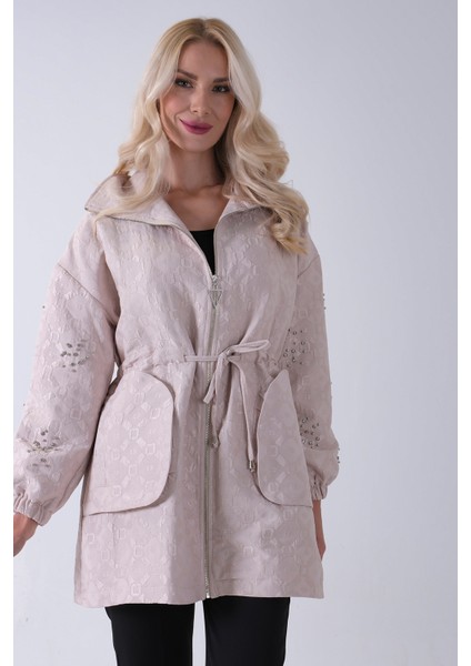 Taş Üzeri Taş Detaylı Yandan Cepli Trenç 940140177.50 modelleri