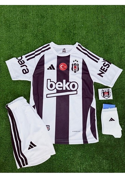 Bêşîktâş-Isimsiz Yeni Sezon 24/25 Parçalı Futbol Çocuk Forması Vs 4'lü Set