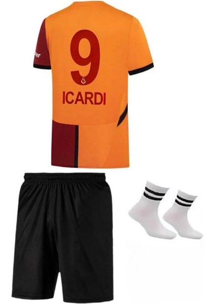 /#9 /.mauro.îcârd'î. 2024/25 Galatâsarây. /iç Saha Çocuk Forma 5-Yıldız 4 Lü Set