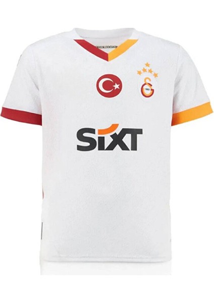 2024/25 Galatâsarây. /#20/.gabriel/sara Deplasman Çocuk Forma 5-Yıldız 4 Lü Set Beyaz fırsatları