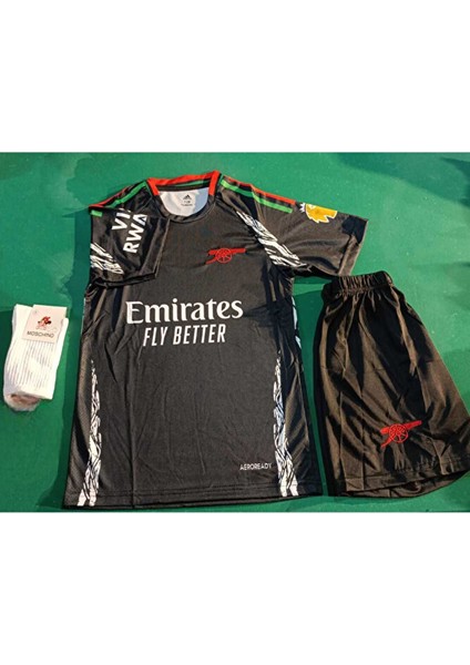 Arsenall 2024/25 Yeni Sezon #isimsiz Deplasman Çocuk Forması 4 Lü Set (Black) fiyatları