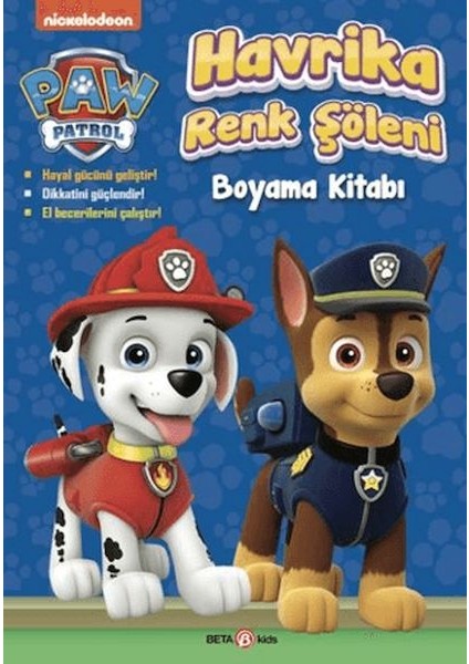 Paw Patrol Havrika Renk Şöleni Boyama Kitabı