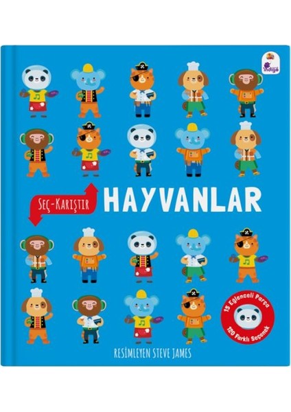 Seç – Karıştır : Hayvanlar (15 Eğlenceli Parça, 120 Farklı Seçenek)