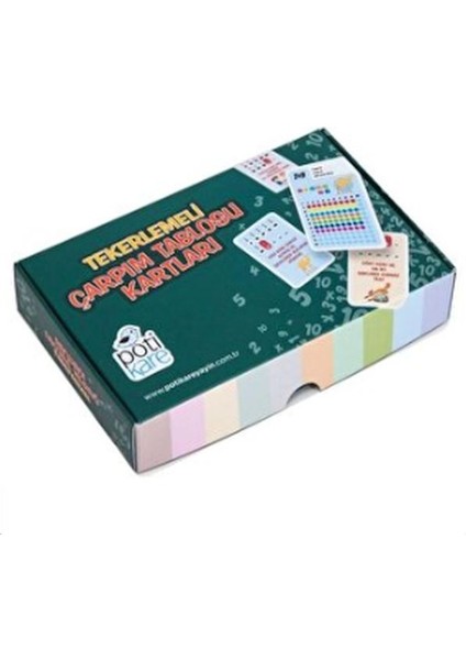 Tekerlemeli Çarpım Tablosu Kartları