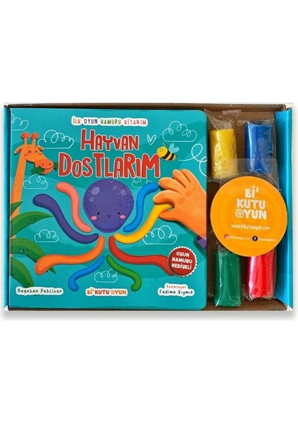 Ilk Oyun Hamuru Kitabım – Hayvan Dostlarım (Oyun Hamuru Hediyeli)