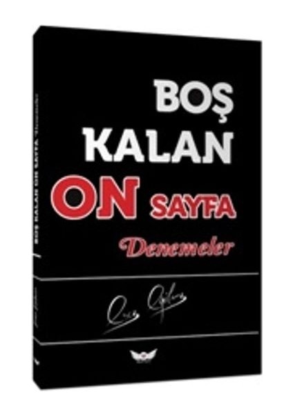 Boş Kalan On Sayfa Denemeler