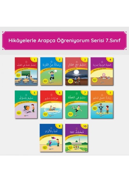 Hikayelerle Arapça Öğreniyorum Serisi - 7. Sınıf Arapça Hikâye Seti
